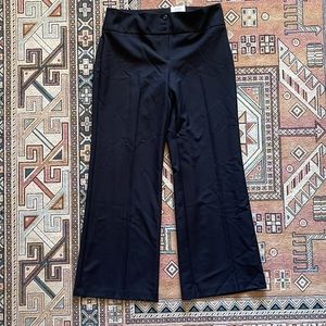 Wide leg dress pants - black